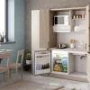 Cabrio cucina a scomparsa olmo con frigo e 2 armadi
