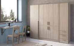 Cabrio cucina a scomparsa olmo senza frigo e 2 armadi