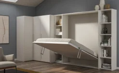 Cabrio letto matrimoniale a scomparsa betulla