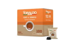 Caffè Toraldo cialde compatibili A Modo Mio - forte e cremoso box da 100 pezzi