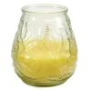 Candela citronella con vaso in vetro