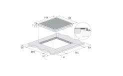 Candy piano cottura ad induzione CI642C/E1