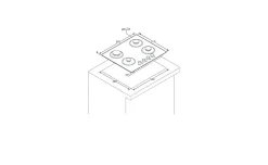 Candy Piano cottura a gas da 60cm CVG 6B