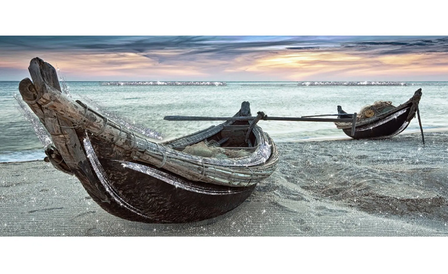 Canoe Brilliant canvas glitter 122x52 cm