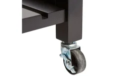 Carrello cucina in legno nero H87 cm