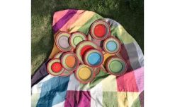 Casa Con Te servizio 18 piatti in ceramica a spirale, viola