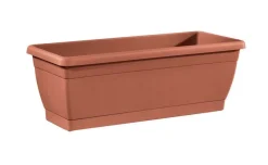 Cassetta Roxanne con sottovaso cm 40 terracotta