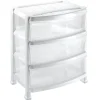 Cassettiera Professionale a 3 Cassetti con Ruote 55x40x60,5 cm