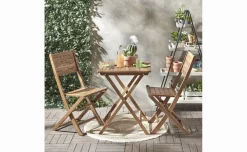 Casual tavolino pieghevole in legno di acacia teak