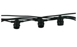 Catena con 10 portalampade attacco E27 lunghezza 650 cm
