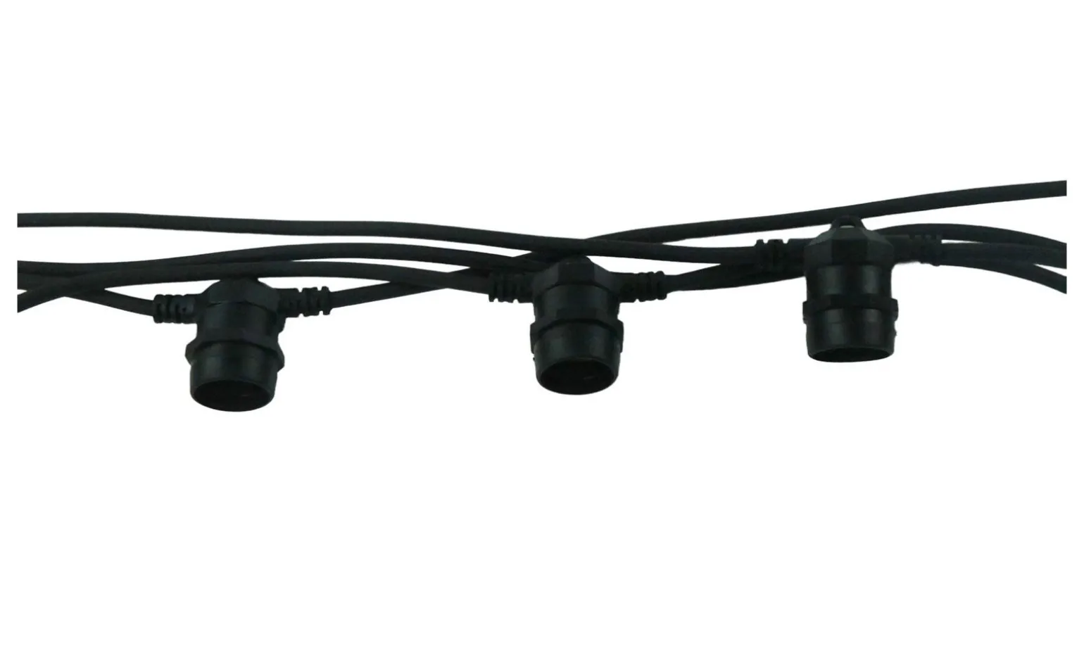 Catena con 10 portalampade attacco E27 lunghezza 650 cm