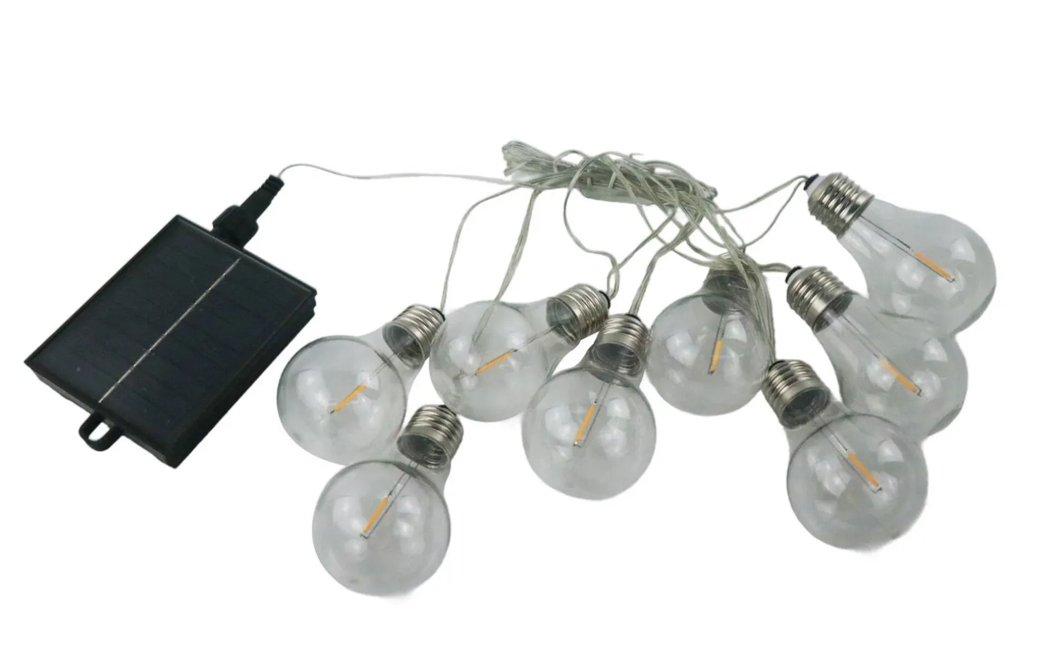 Catena luminosa solare 8 luci lunghezza 3,9 metri