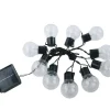 Catena luminosa solare 10 luci lunghezza 3,8 metri