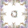 Centrotavola pasquale 90x90 cm 100% cotone