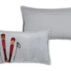 Chamonix cuscino in cotone grigio 30x50 cm