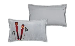 Chamonix cuscino in cotone grigio 30x50 cm
