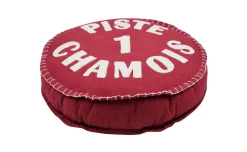 Chamonix cuscino in cotone rosso Ø45 cm