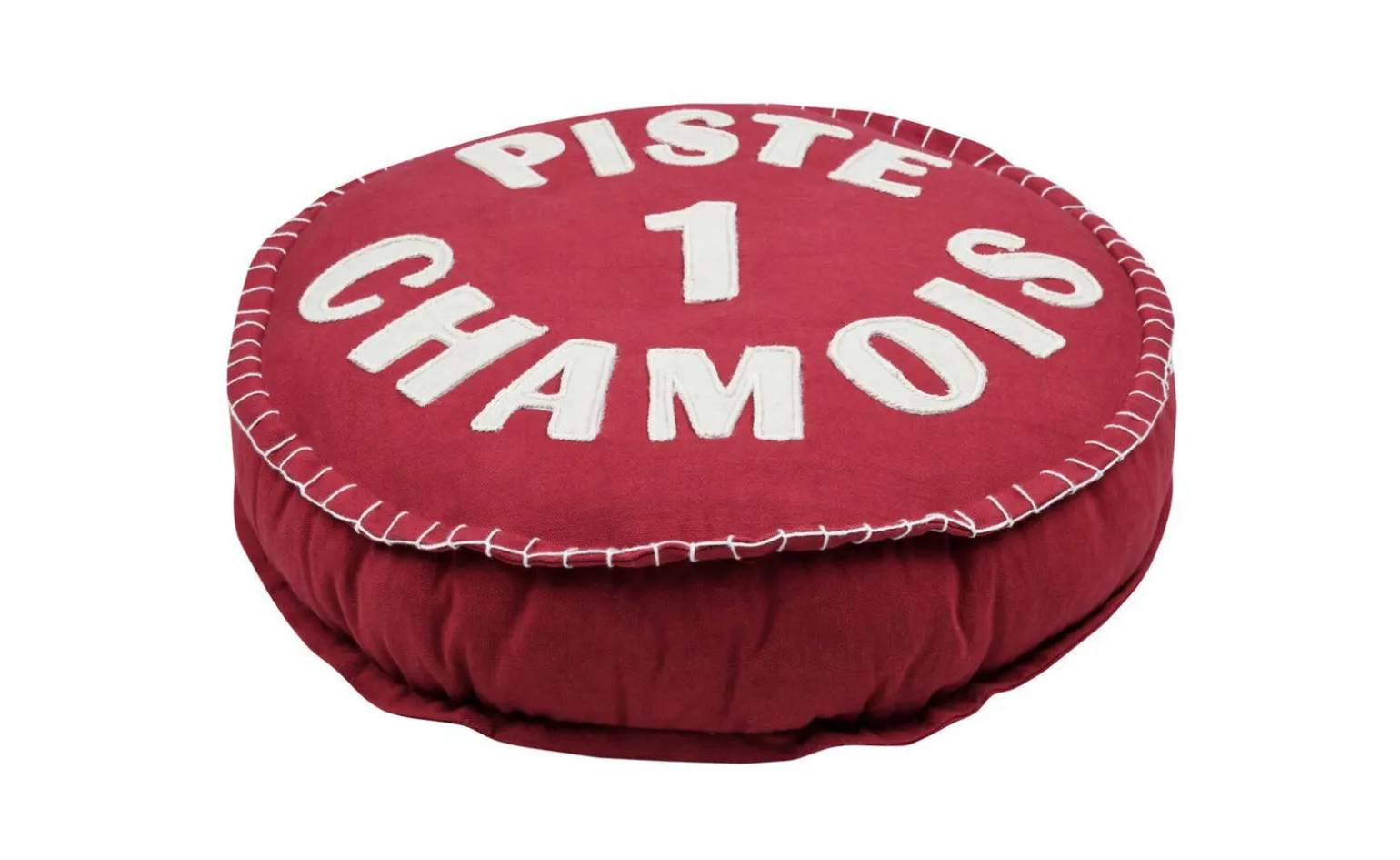 Chamonix cuscino in cotone rosso Ø45 cm