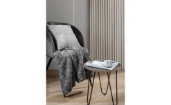 Chardonnay plaid grigio a righe 120x160 cm