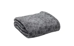 Chardonnay plaid grigio a righe 120x160 cm