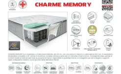Charme Memory materasso matrimoniale 160x190cm