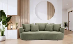 Chic divano megasofà verde