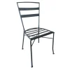 Cipro sedia in ferro nero 44x50 cm