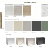 Clea cucina 360 cm colore grigio sasso e verde salvia