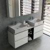 Cleo mobile bagno componibile doppio lavabo