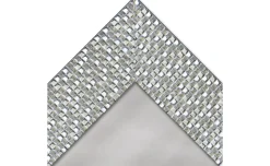 Cleo specchiera argento 40x130 cm