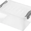 Clipbox Contenitore Portaoggetti con Coperchio 27,5x18,5x13 cm