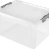 Clipbox Contenitore Portaoggetti con Coperchio 48x35x25 cm