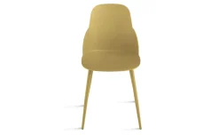 Cloe sedia in metallo e polipropilene color giallo