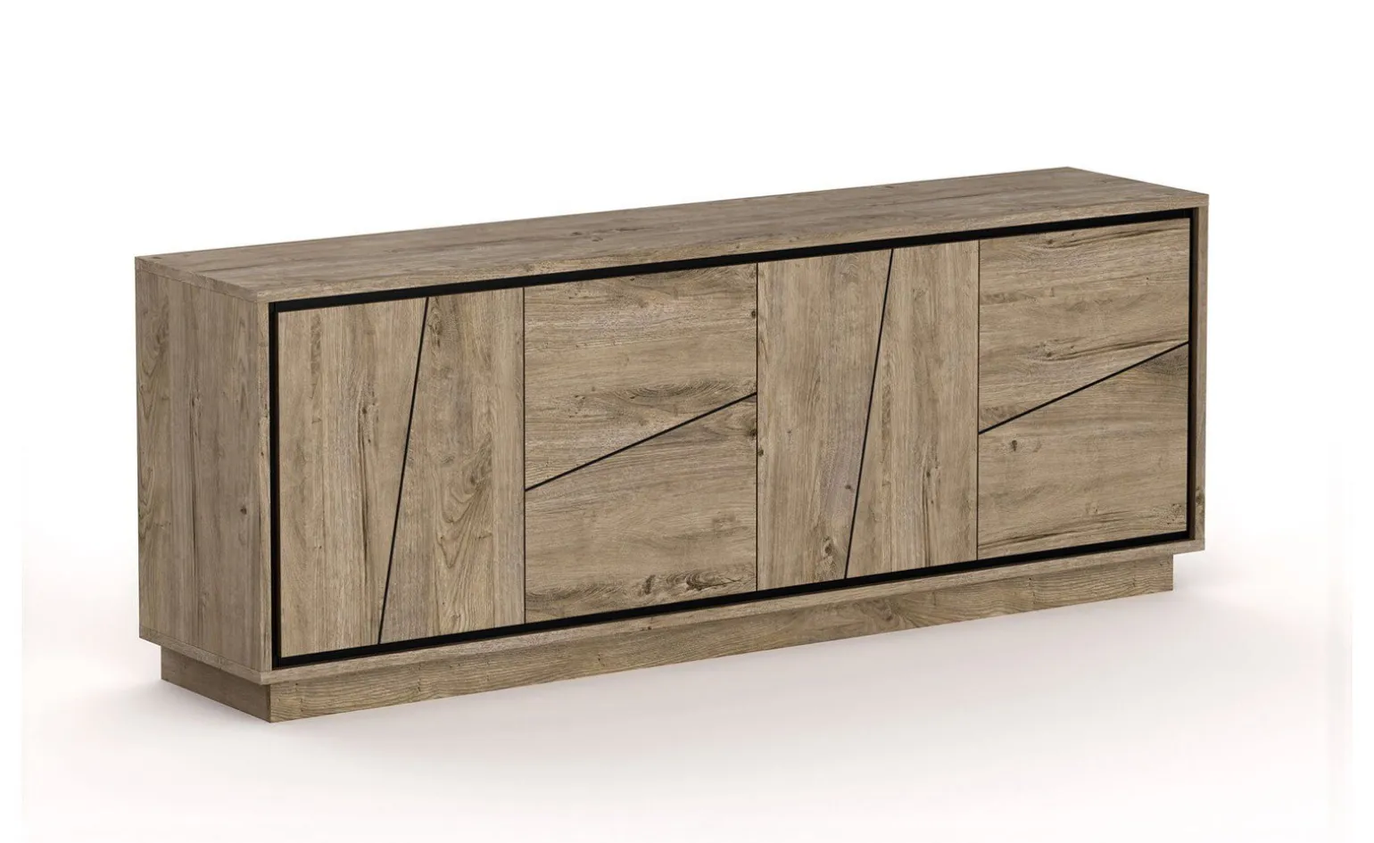 Colorado credenza 4 ante color quercia