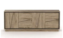 Colorado credenza 4 ante color quercia