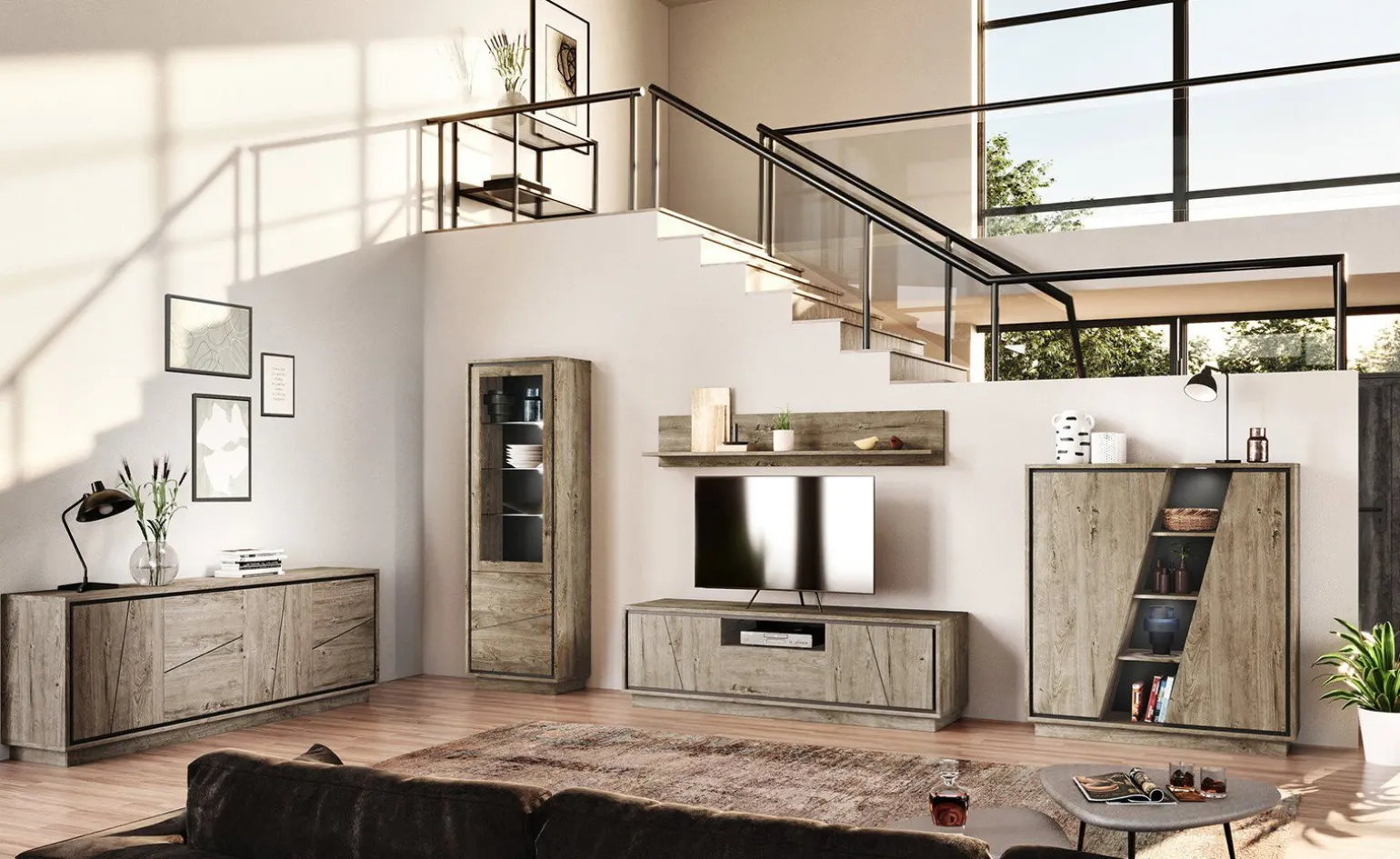 Colorado credenza 2 ante color quercia