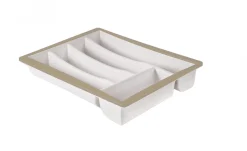 Color Style portaposate bianco tortora 27x35 cm