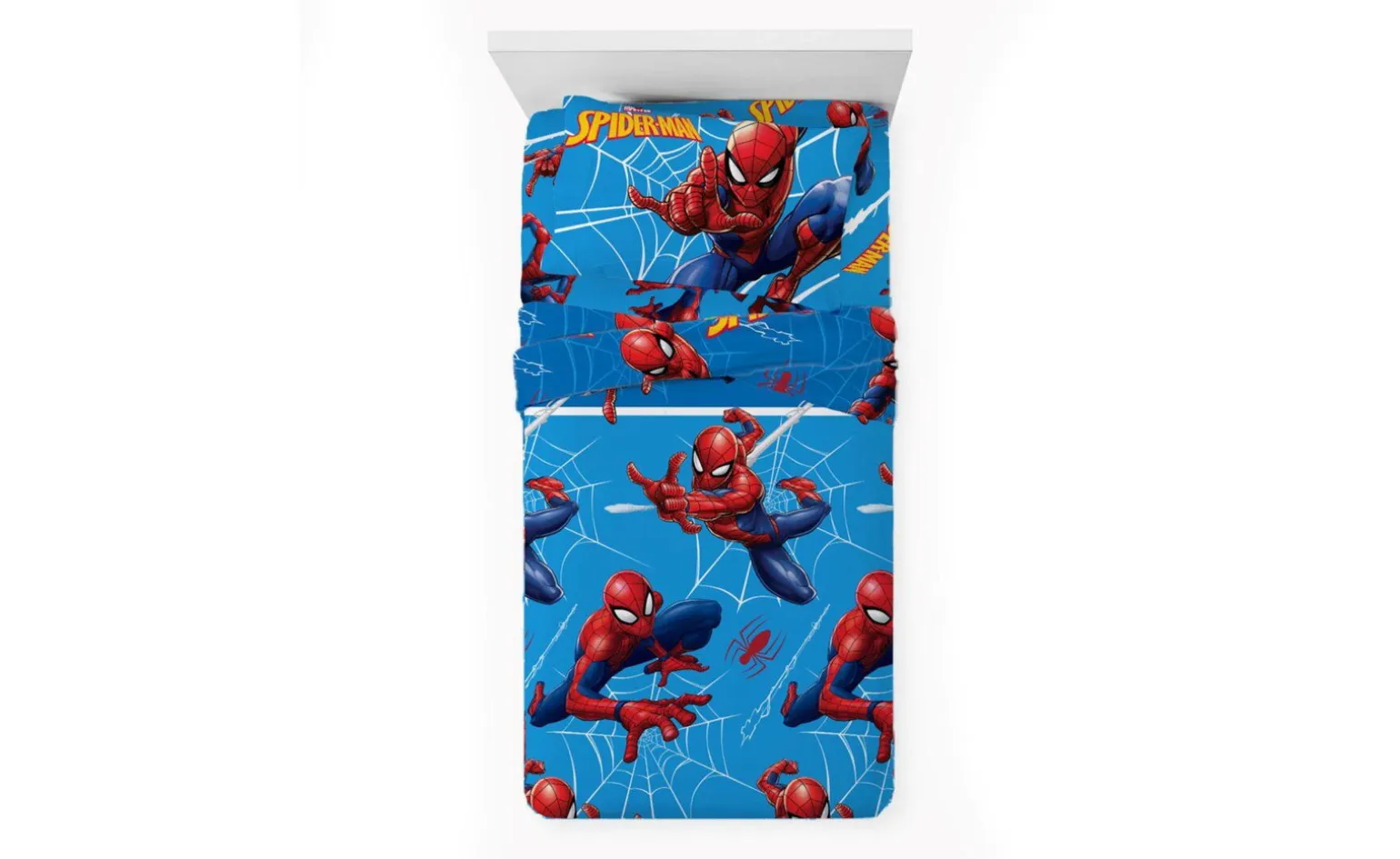 Completo letto Spiderman in cotone 1 piazza