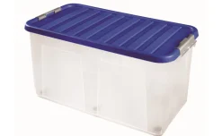 Contenitore Portaoggetti con Coperchio e Ruote 80x40x70 cm