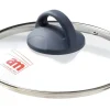 Coperchio Bella Blu Ø20 cm in vetro temperato con bordo in alluminio
