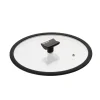 Coperchio in vetro piatto base silicone Ø16 cm