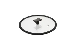 Coperchio in vetro piatto base silicone Ø20 cm