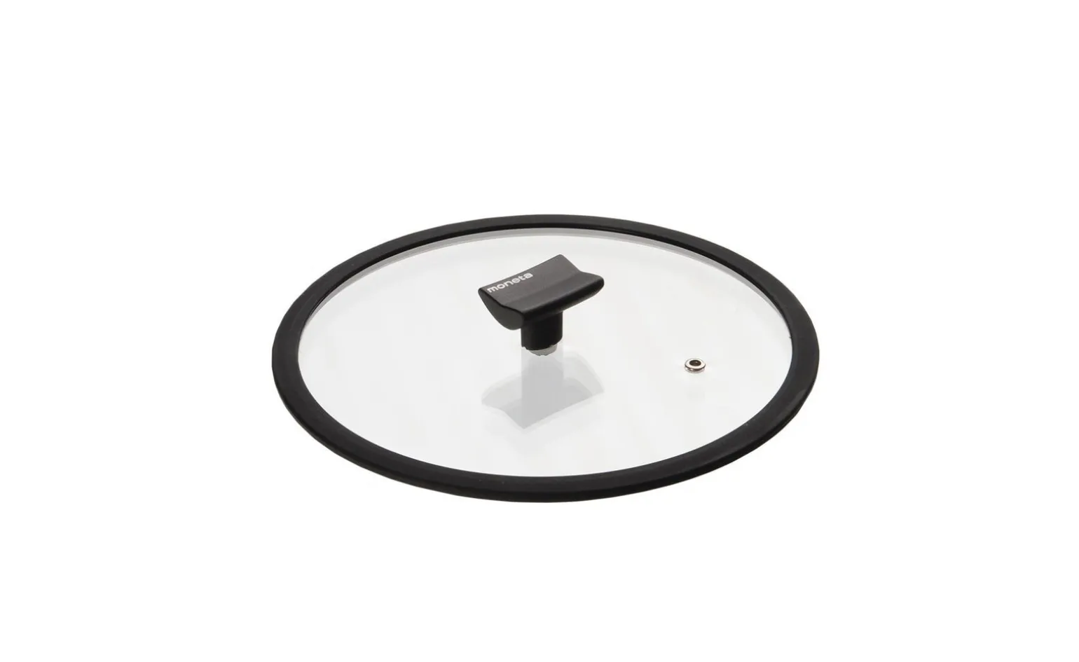 Coperchio in vetro piatto base silicone Ø20 cm