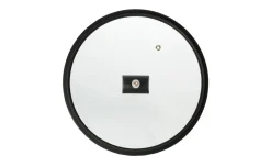 Coperchio in vetro piatto base silicone Ø20 cm