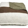 Coperta plaid rigata 2 pezzi 200x250 cm
