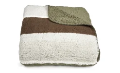 Coperta plaid rigata 2 pezzi 200x250 cm