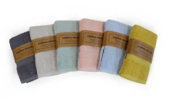 Coppia asciugamani spugna 1+1 450 gr/m²