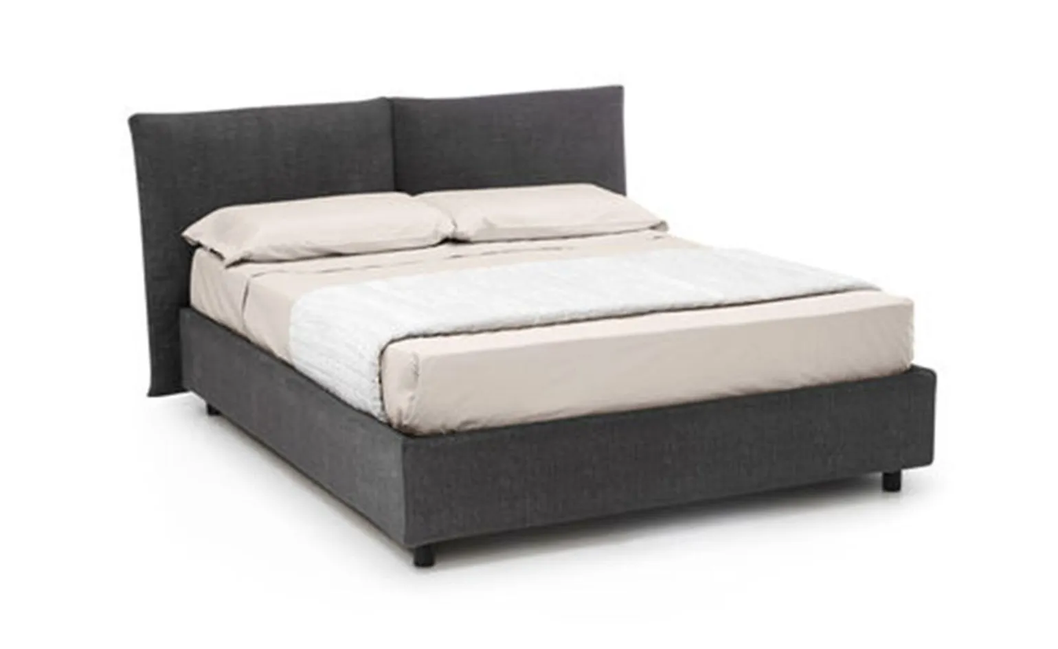 Coral letto matrimoniale contenitore grigio