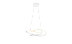 Course sospensione LED in metallo bianco