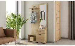 Crema mobile ingresso rovere chiaro